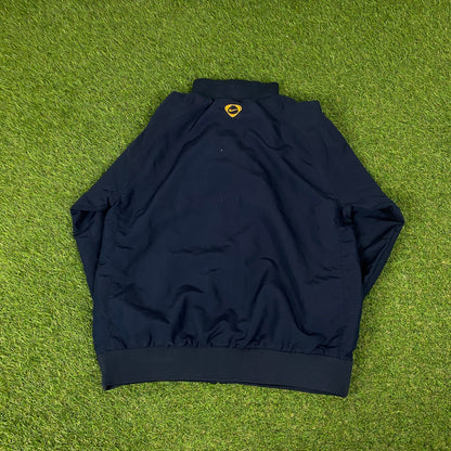 00s Nike Arsenal Windbreaker Jacket + Joggers Tracksuit Set Blue XS