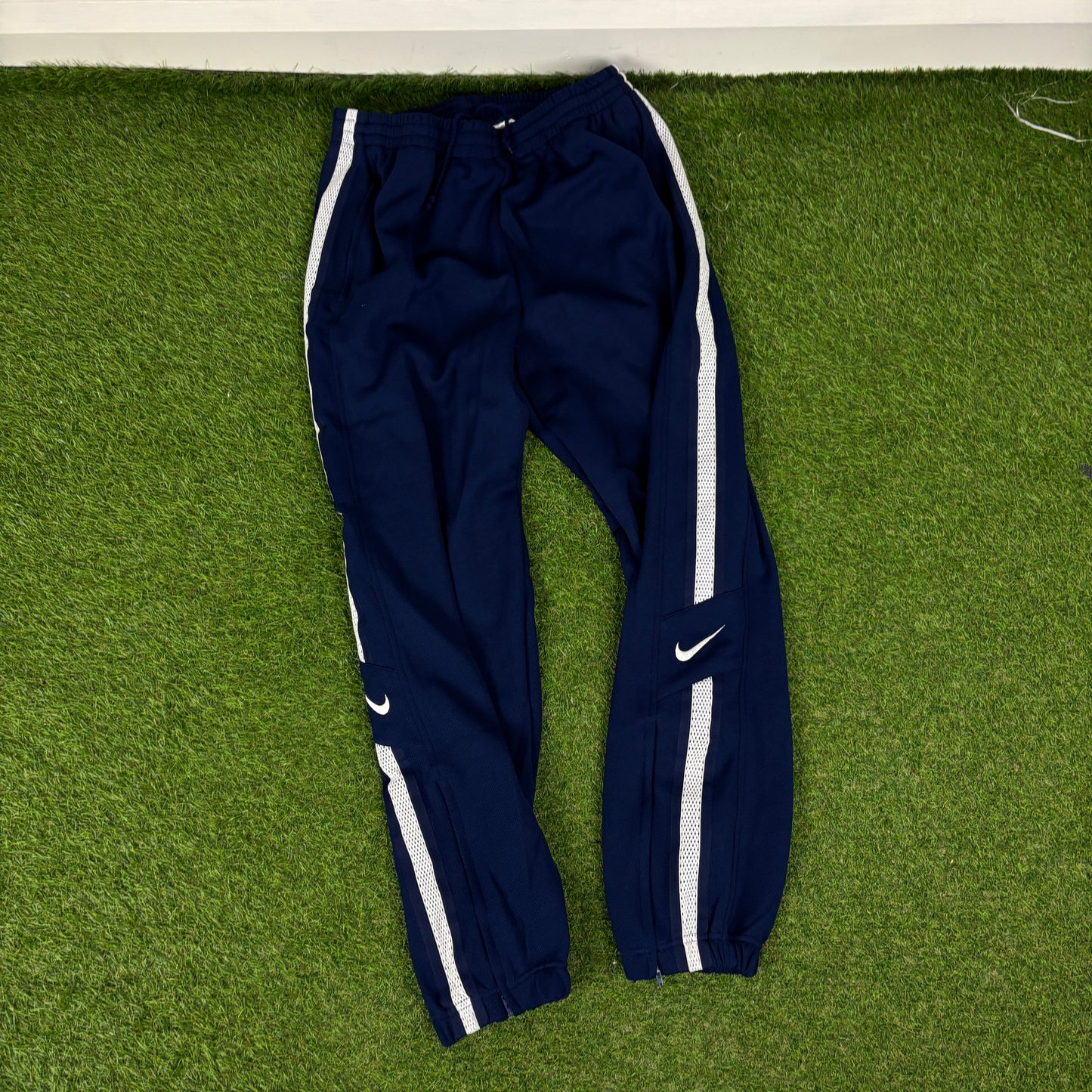 90s Nike Nylon Tracksuit Jacket + Joggers Set Red Large