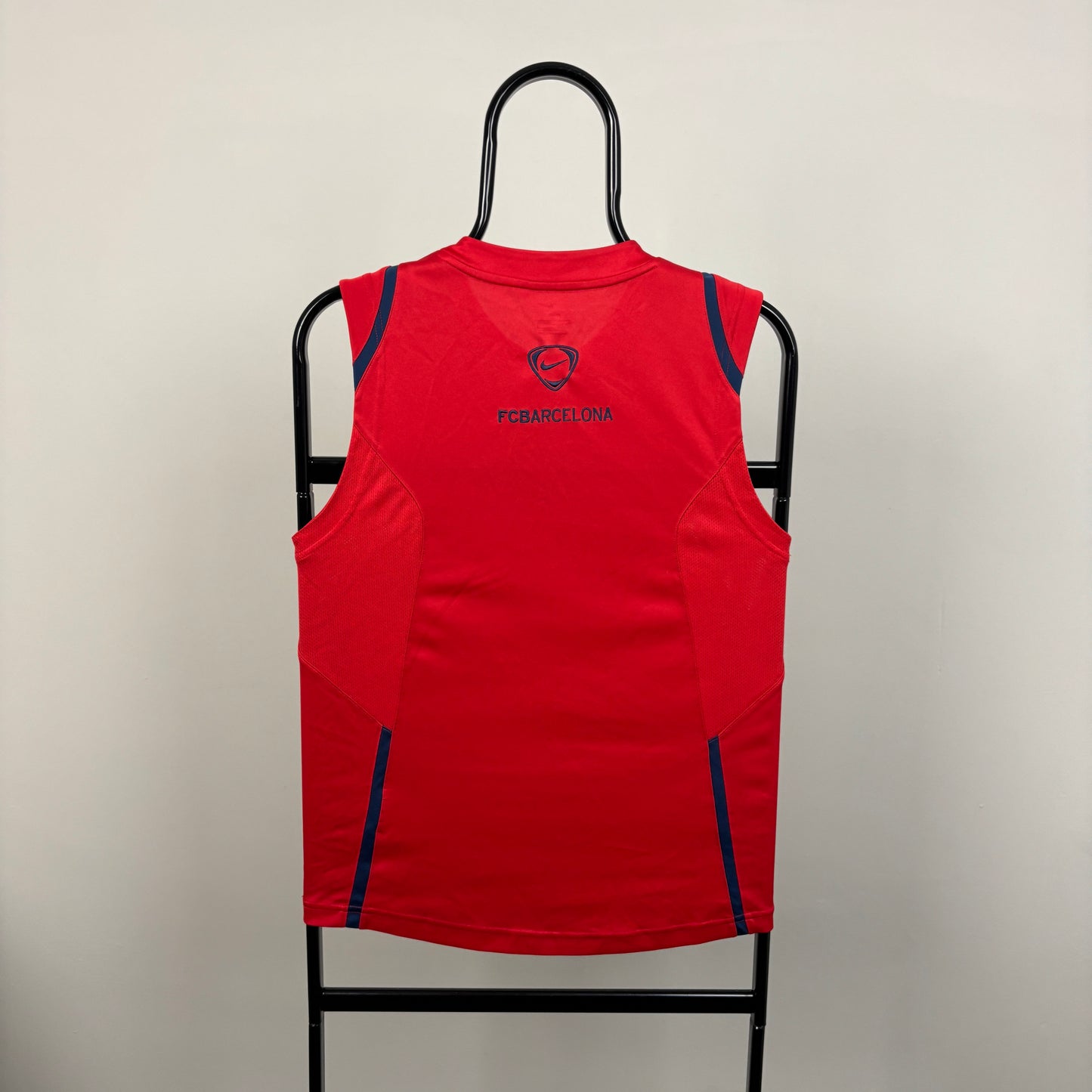 00s Nike Barcelona Vest T-Shirt Red XS