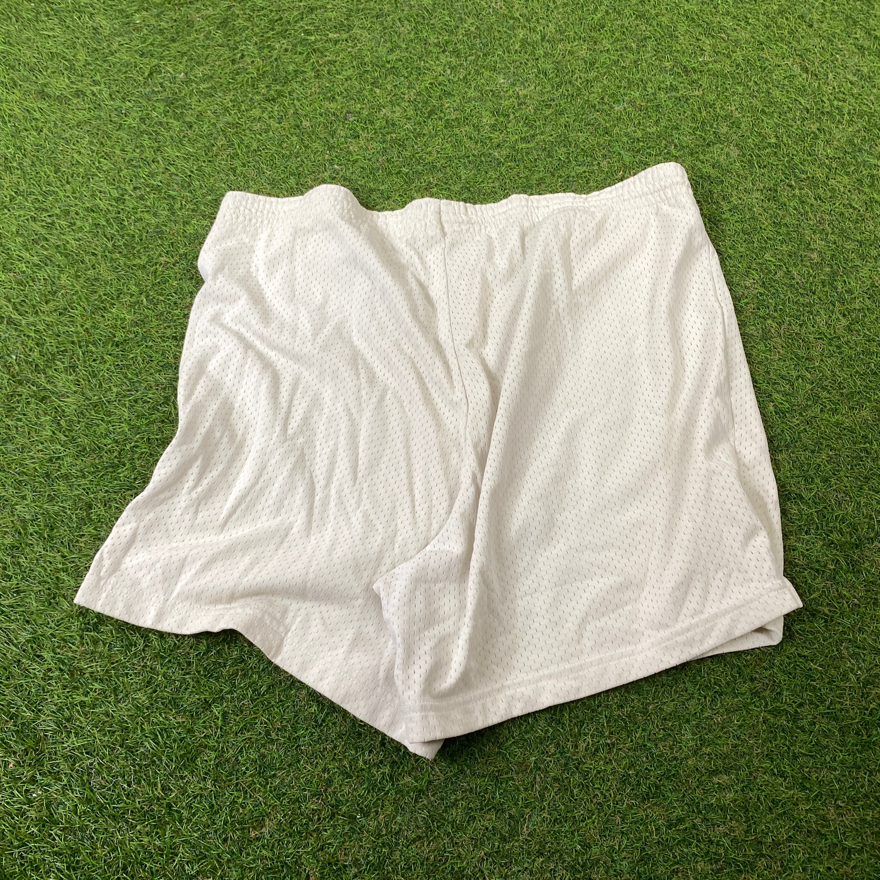 Retro Champion Nylon Shorts White Medium