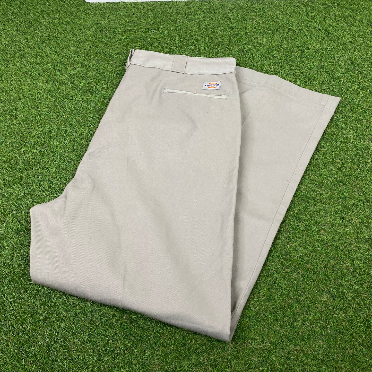 Retro Dickies Cargo Trousers Joggers Grey XL