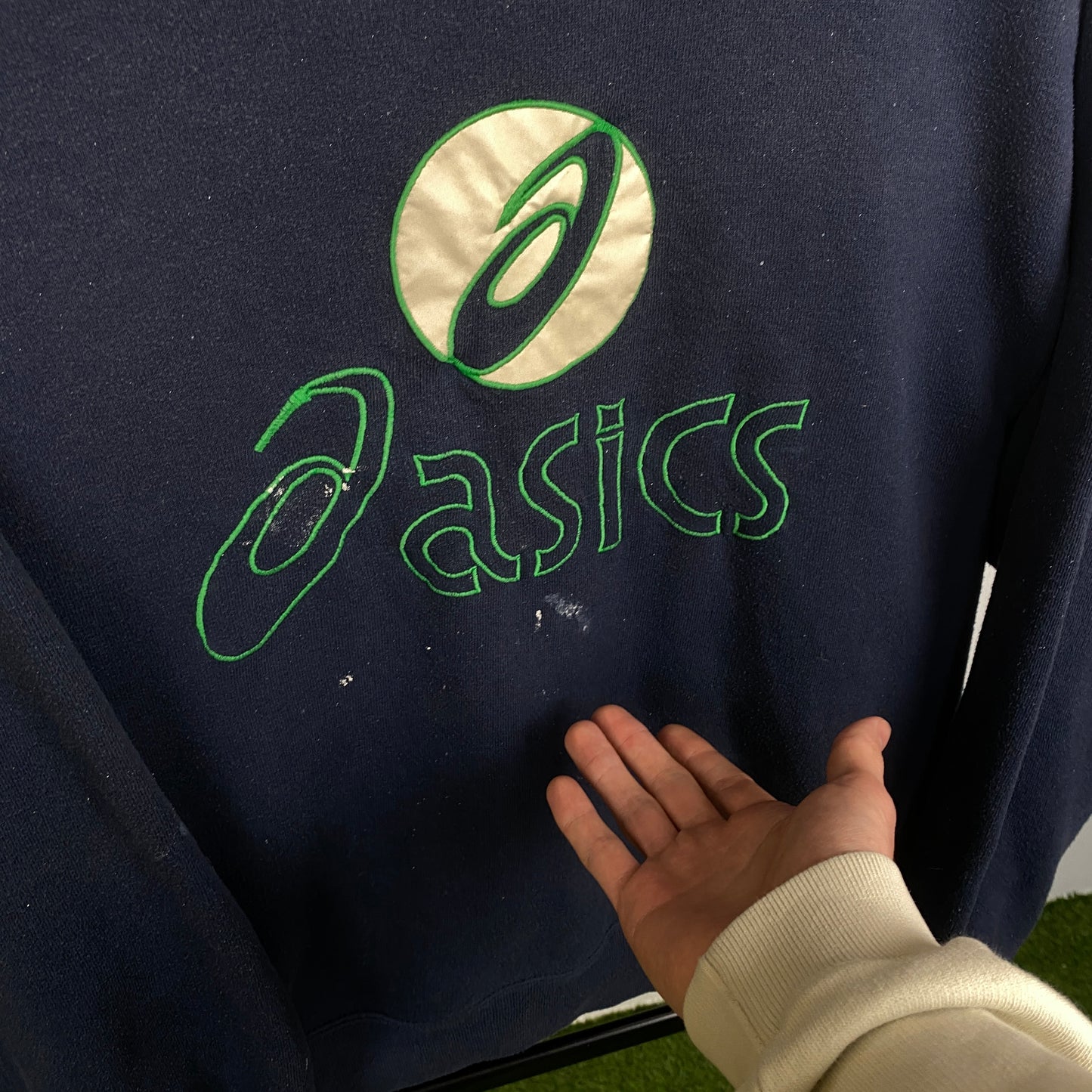 Retro Asics Sweatshirt Blue Medium