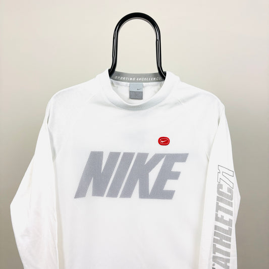 00s Nike Long Sleeve T-Shirt White Medium
