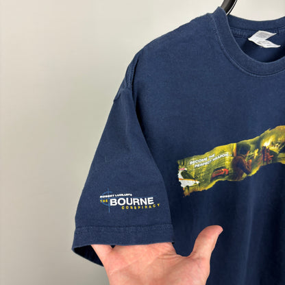 90s Jason Bourne Video Game T-Shirt Blue Large