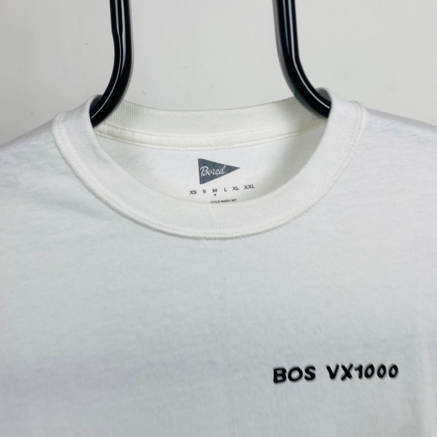 Retro Bored Of Southsea VX100 T-Shirt White Medium