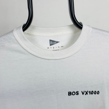 Retro Bored Of Southsea VX100 T-Shirt White Medium