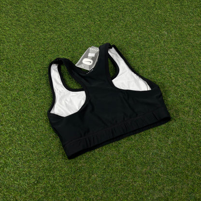 00s Nike Sports Bra Vest T-Shirt Black Small
