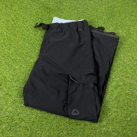 00s Nike ACG Ski Salopettes Trousers Joggers Black Medium