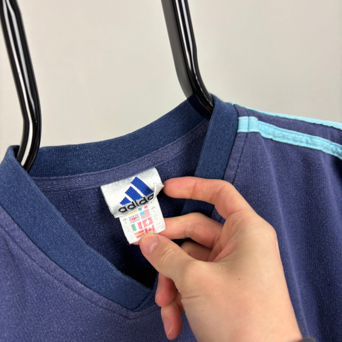 90s Olympic Marseille Sweatshirt Blue Small