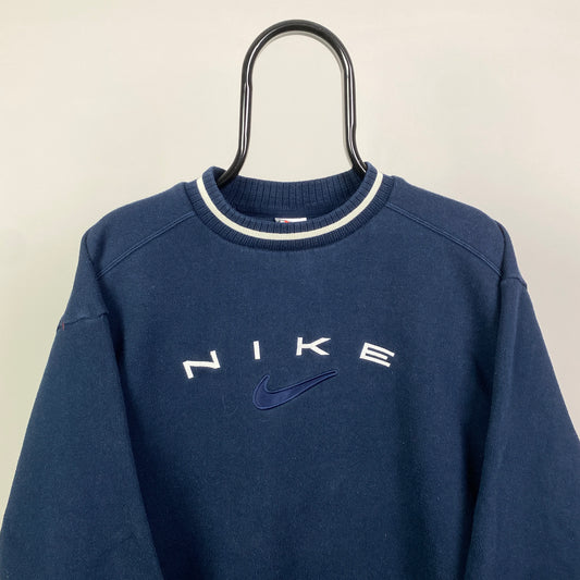 90s Nike Sweatshirt Blue Small