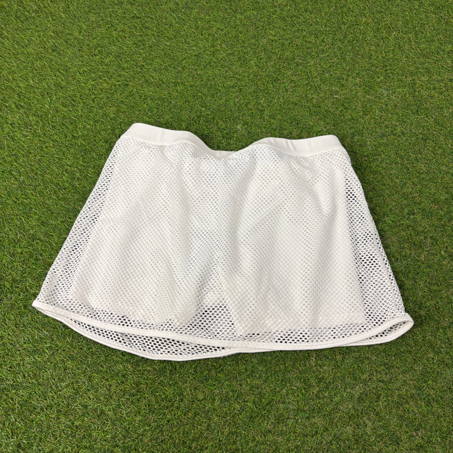 00s Nike Mesh Tennis Skirt Skort White Medium