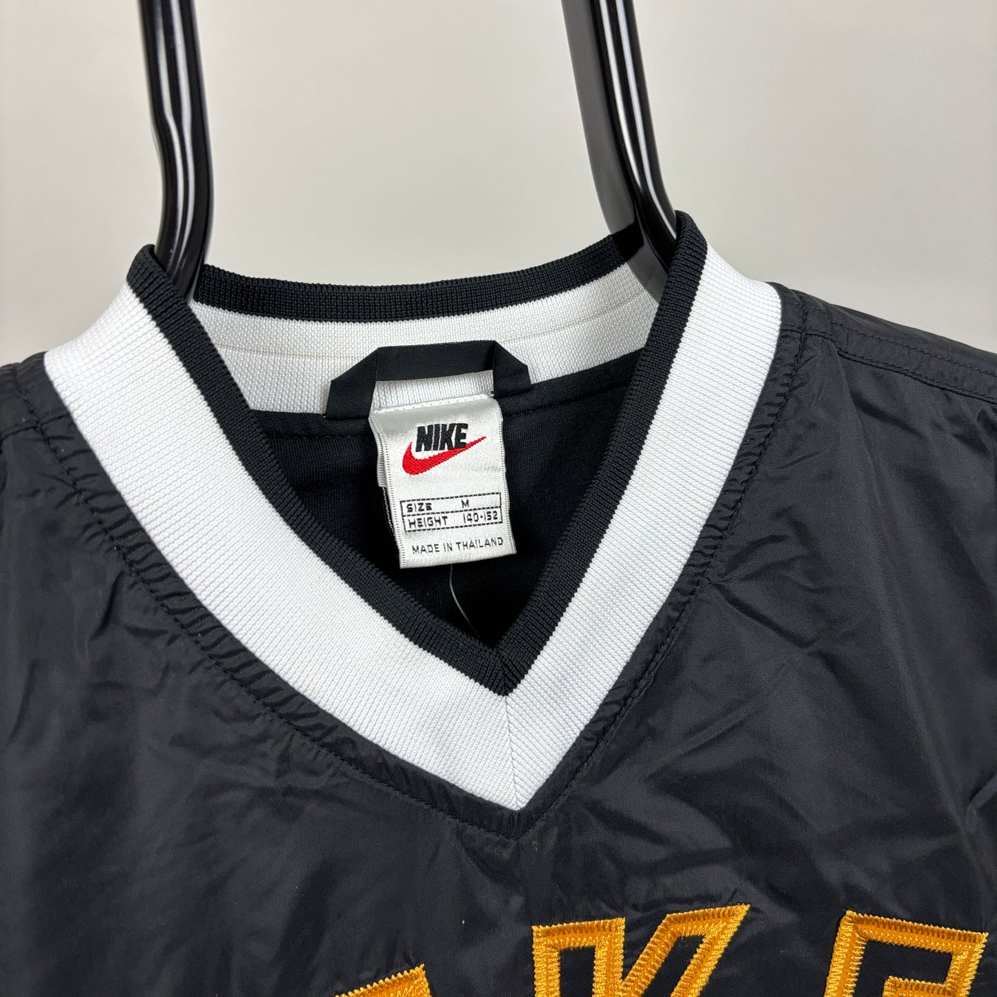 90s Nike Windbreaker Sweatshirt Black XS