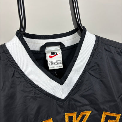 90s Nike Windbreaker Sweatshirt Black XS