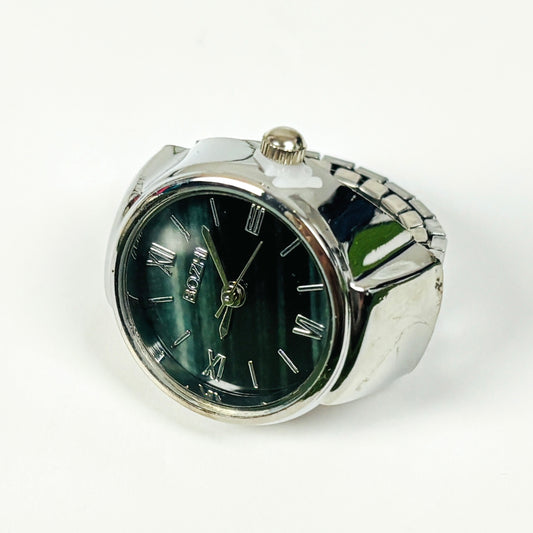 Vintage Watch Ring Midnight Black