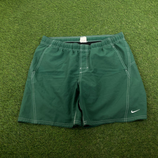 00s Nike Swim Shorts Green Large