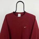 00s Nike Heavyweight Sweatshirt Red Large