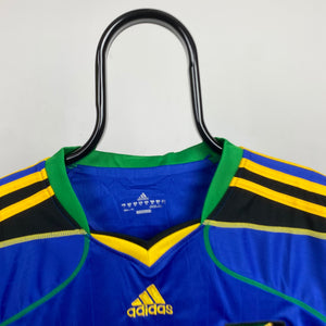 00s Adidas Tanzania Football Shirt T-Shirt Blue XL