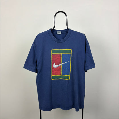 90s Nike Challenge Court T-Shirt Blue XL