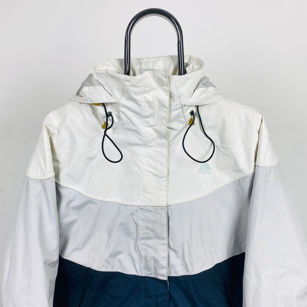 00s Nike ACG Waterproof Coat Jacket White Medium