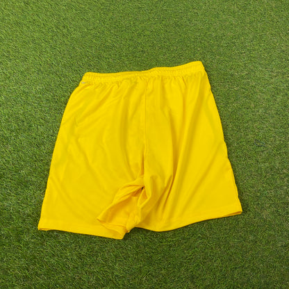 Retro Puma Football Shorts Yellow Small