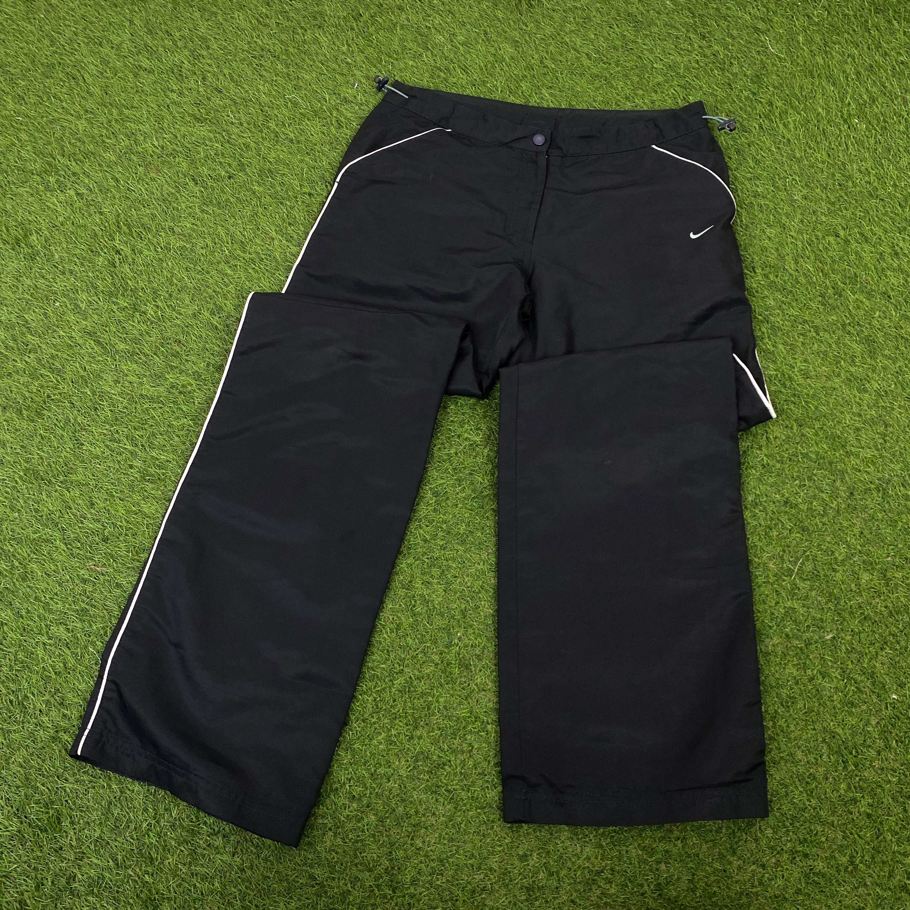 00s Nike Clima-Fit Piping Jacket + Joggers Set Black Medium