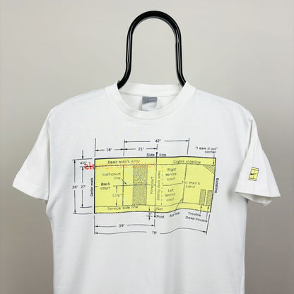 00s Nike Tennis Court T-Shirt White Small