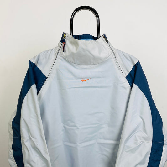 00s Nike Air Max Sidewinder Windbreaker Jacket Grey Small