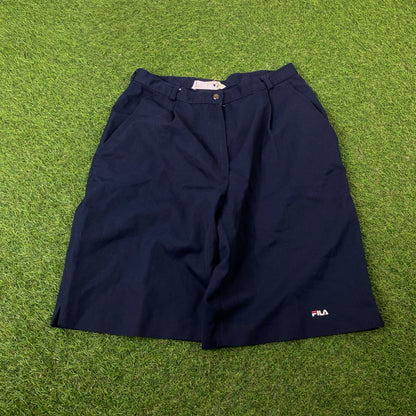 Retro Fila Cargo Shorts Blue XS