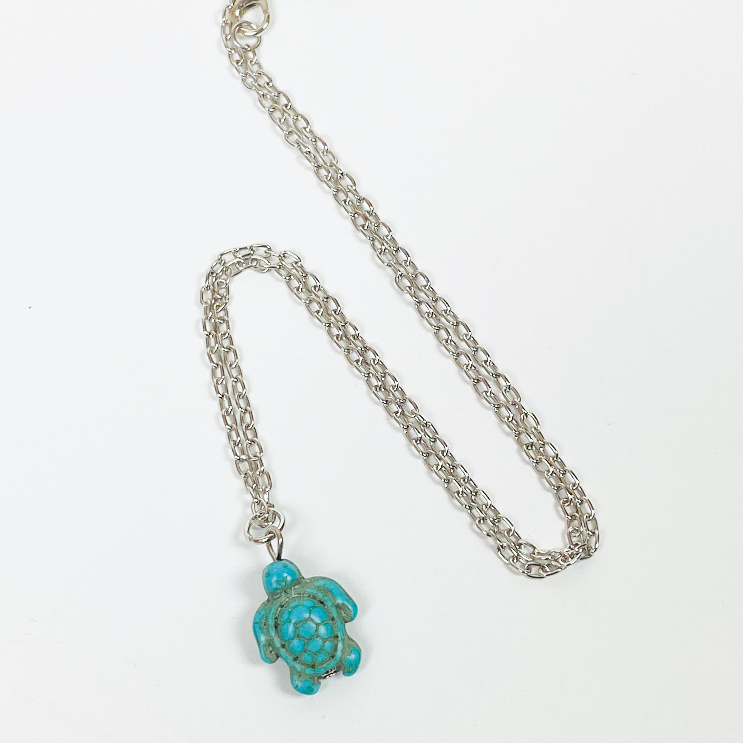 Retro Shark Necklace Chain Silver