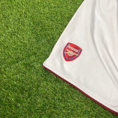 00s Nike Arsenal Football Shorts White Large