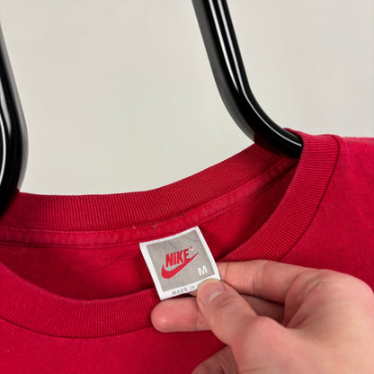 90s Nike Jordan T-Shirt Red Medium