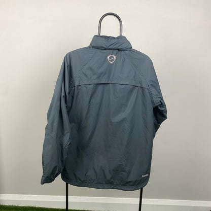 00s Nike Juventus T90 Windbreaker Jacket Grey Small