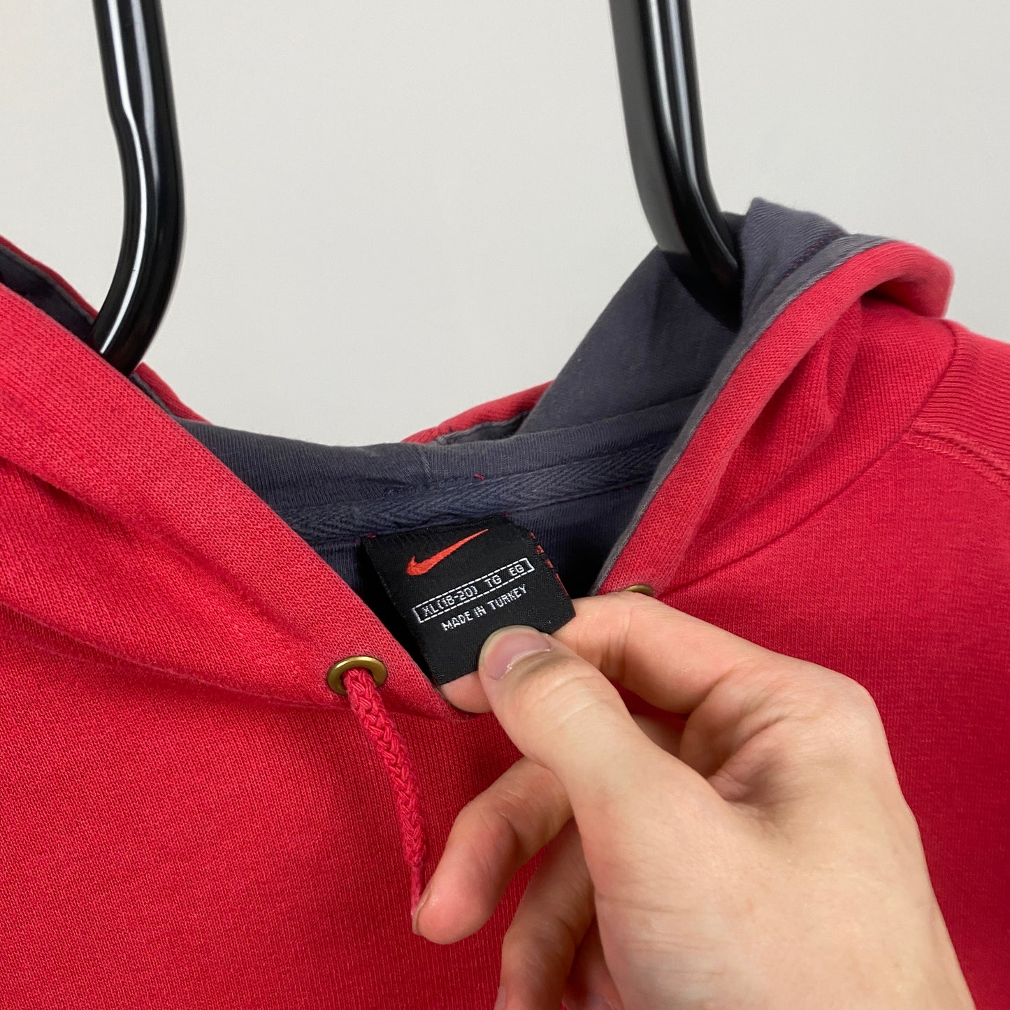 90s Nike Hoodie Red Small