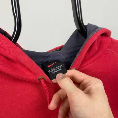 90s Nike Hoodie Red Small