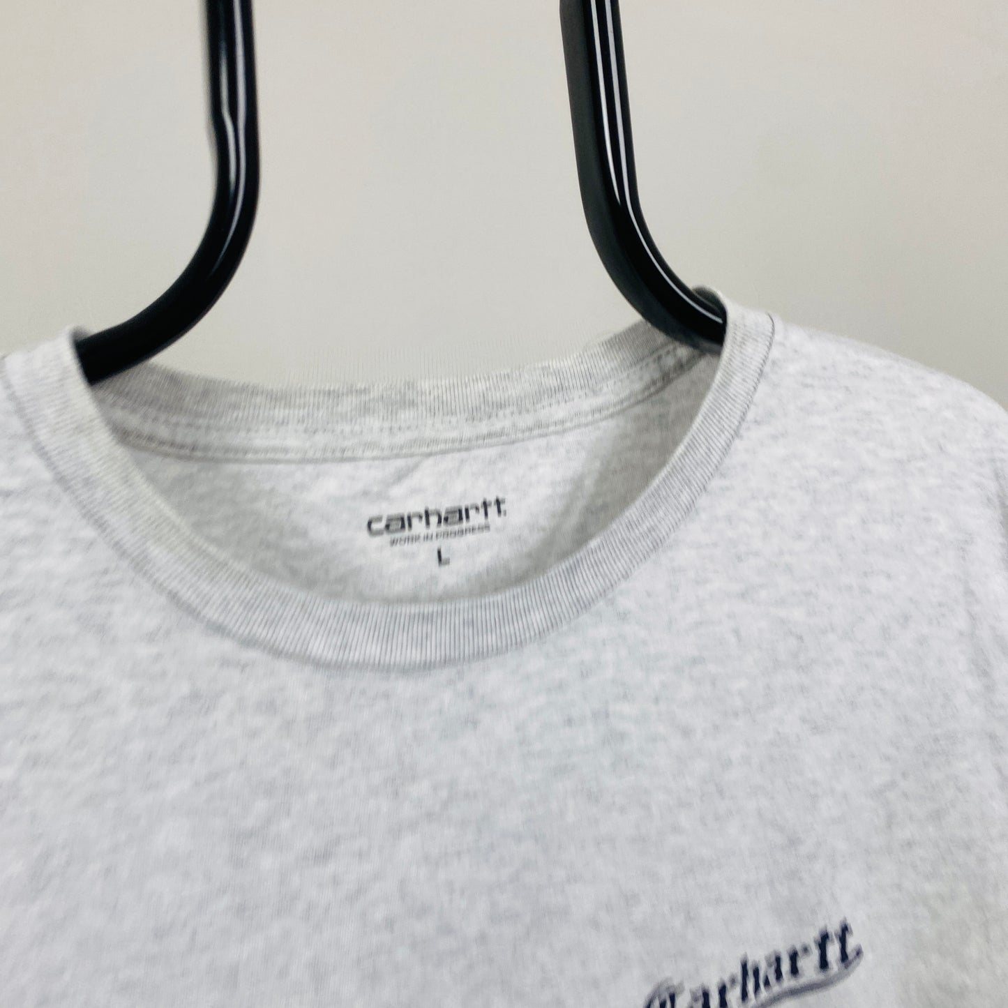 Retro Carhartt T-Shirt Grey Large