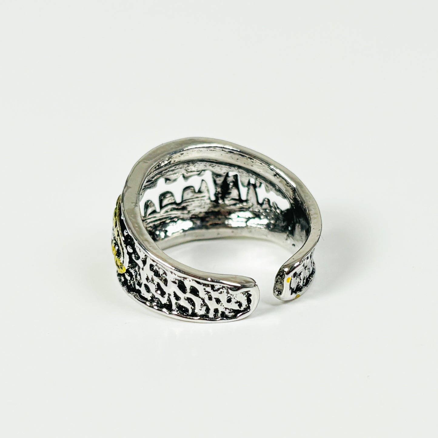 Adjustable Teeth Ring Silver