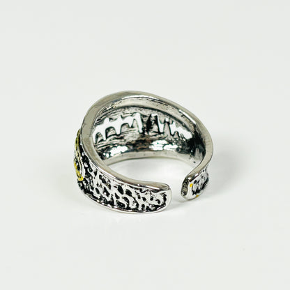 Adjustable Teeth Ring Silver