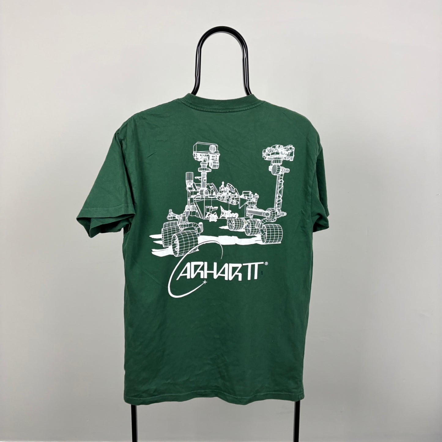 00s Carhartt Orbit T-Shirt Green Small