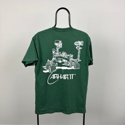 00s Carhartt Orbit T-Shirt Green Small