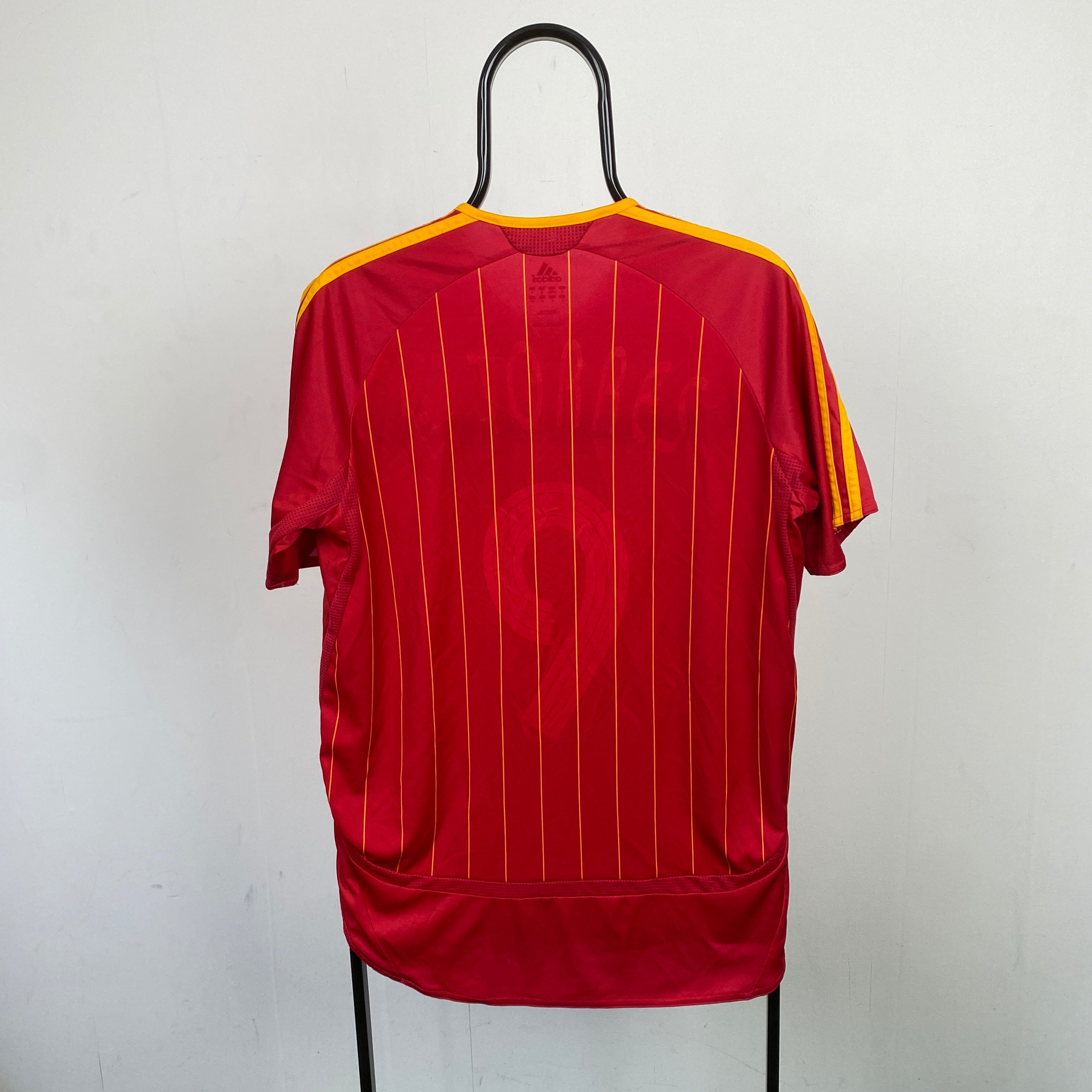 00s Adidas Spain Football Shirt T-Shirt Red Small
