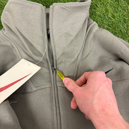 90s Nike Cotton Tracksuit Set Jacket + Joggers Green XXL