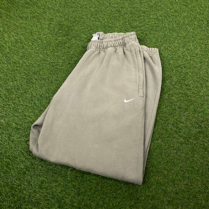 00s Nike NRG Cotton Joggers Green Medium