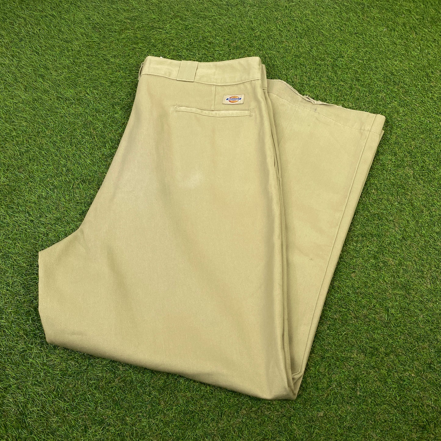 Retro Dickies Cargo Trousers Joggers Brown Medium