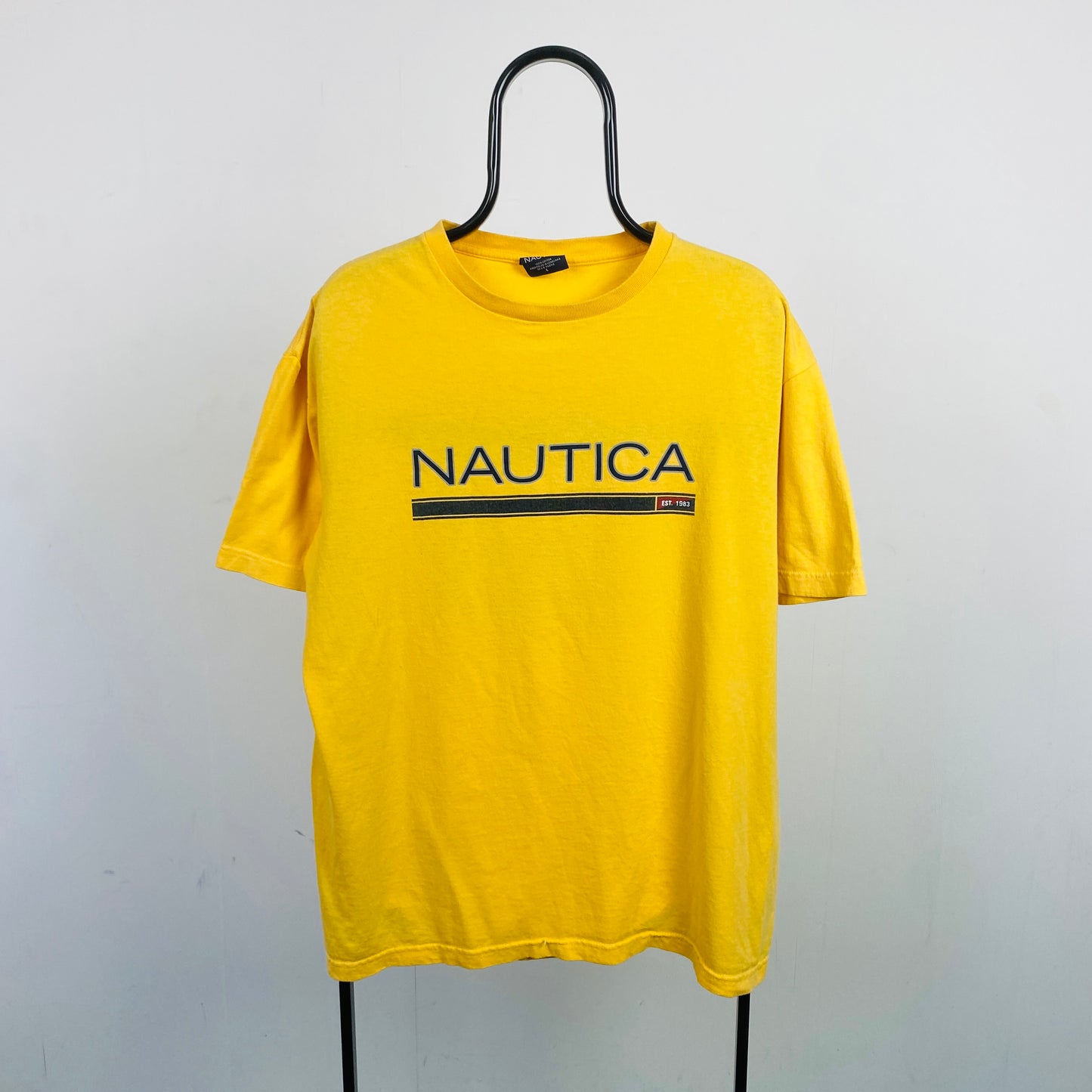 Retro Nautica T-Shirt Yellow Large