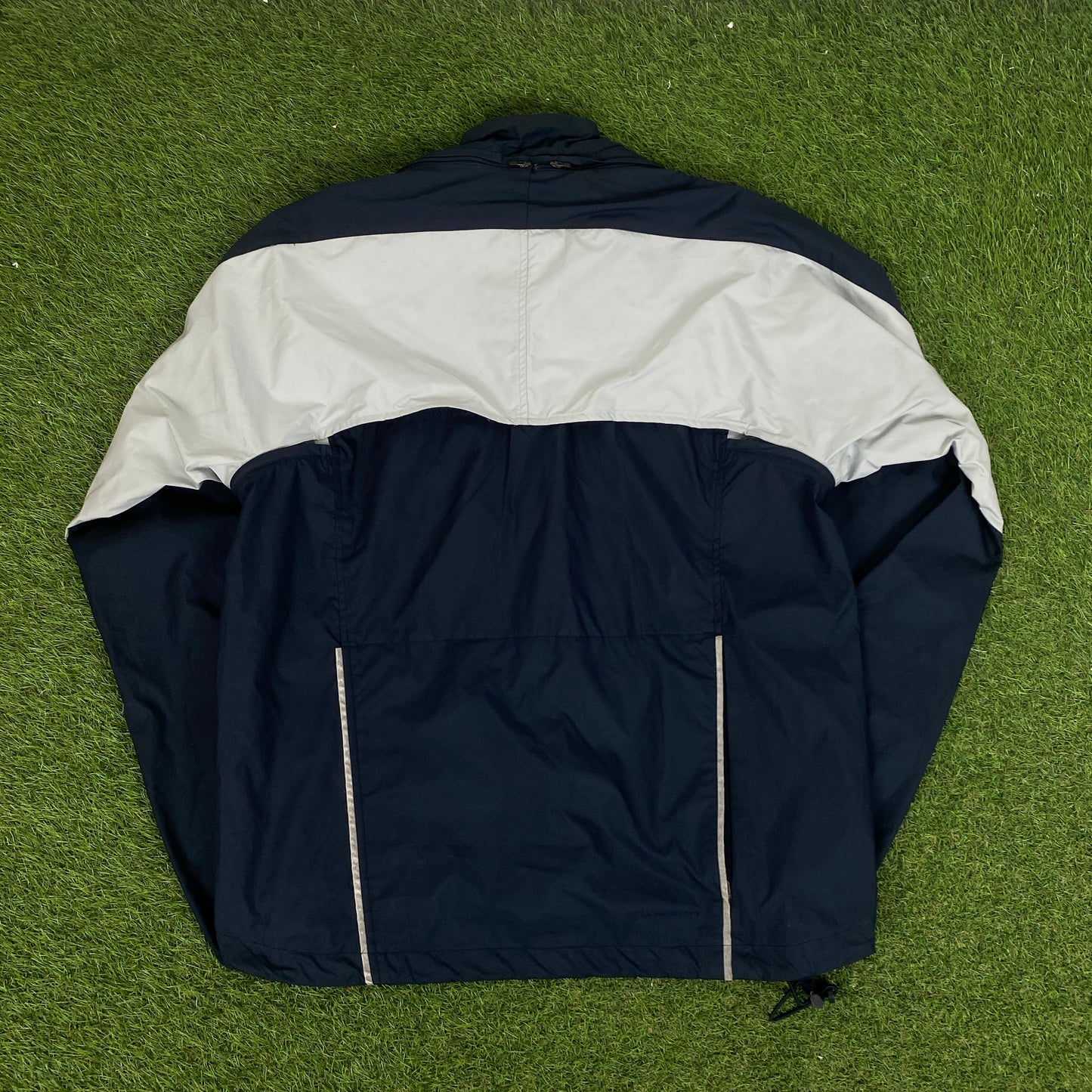 00s Nike Clima-Fit Tracksuit Jacket + Joggers Set Blue Large