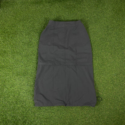 00s Nike ACG Zip Off Skirt Shorts Grey Large