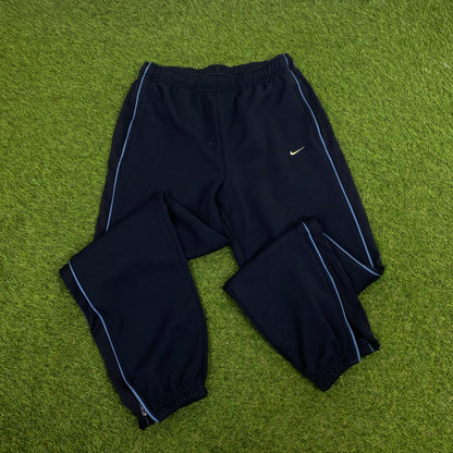 90s Nike Piping Jacket + Joggers Set Blue Medium