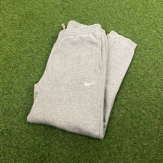 00s Nike Cotton Joggers Grey Medium