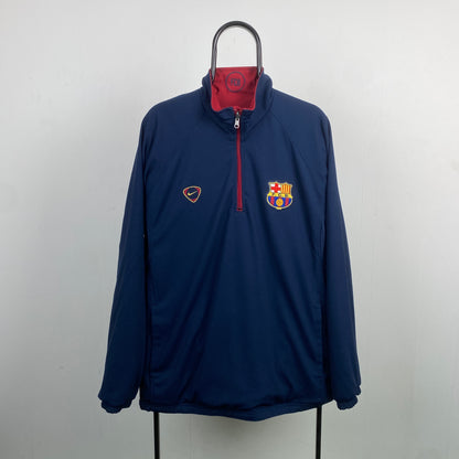 00s Nike Barcelona Reversible Coat Jacket Red Blue Large