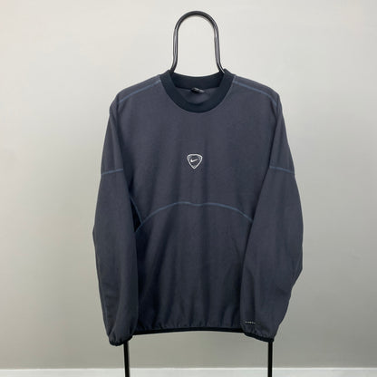 00s Nike Fleece Sweatshirt Grey Medium